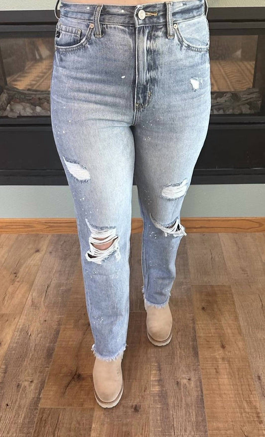 Kancan - Oceane High Rise Slim Straight Jeans