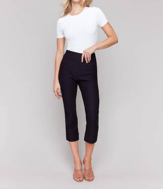 Charlie B - Stretch Pull-on Capri Pants