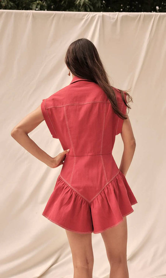 Saylor - Kiera Denim Romper
