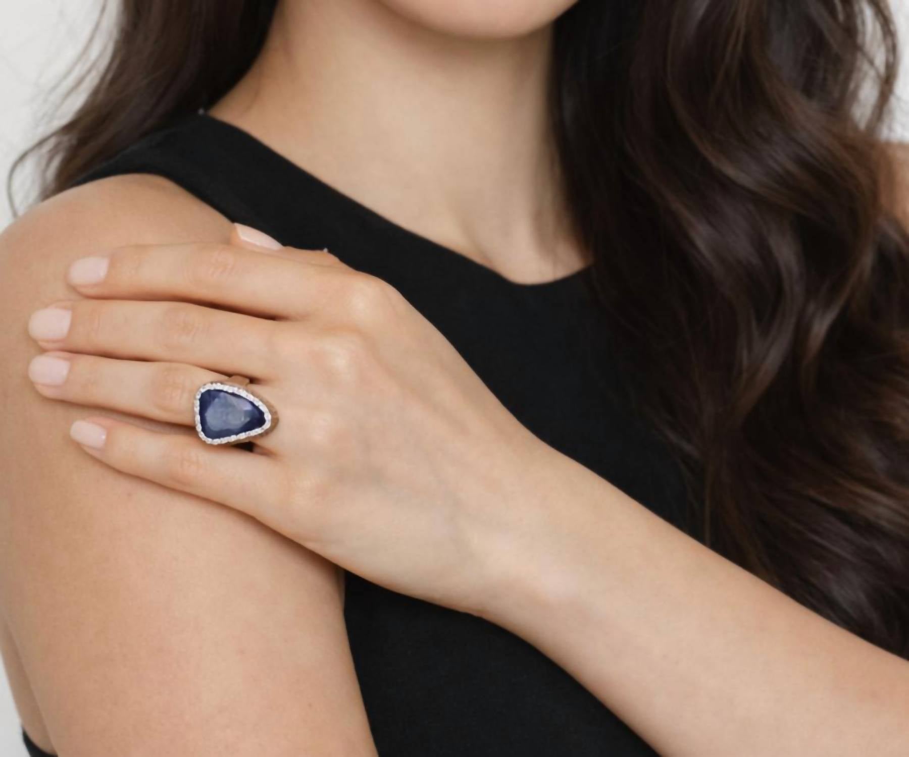 Avenue Chic DRUZY RING in silver - women's jewelry