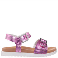 Nina Girl's Saturn Sandal in light pink metallic - kids' sandal - detail view