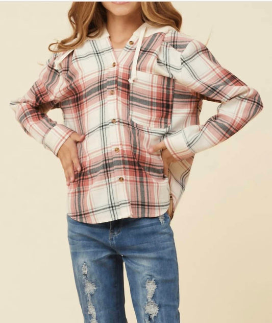 Vintage Havana - Kid's Flannel Shirt With Hood