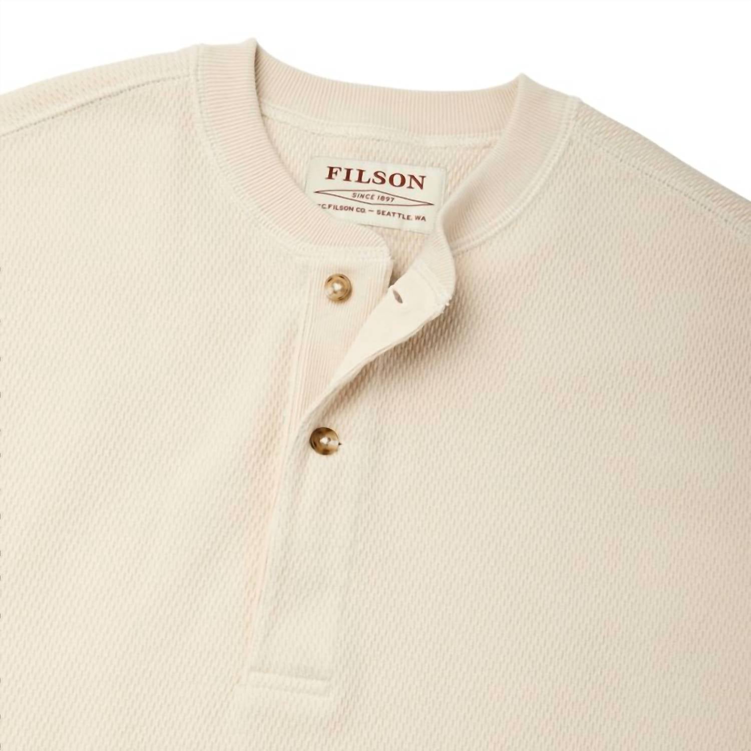 Filson - Men's Waffle Knit Henley Tee