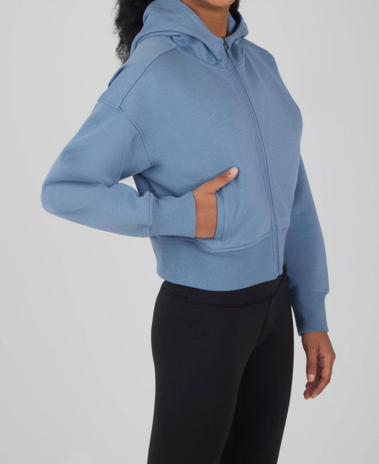 90 Degree By Reflex - Girls Scuba Full Zip Hooded Jacket