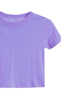 Katie J Nyc - Girl's Fearless Solid Crop Tee
