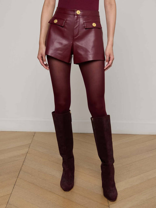 L'Agence - Dionne Vegan Leather Short