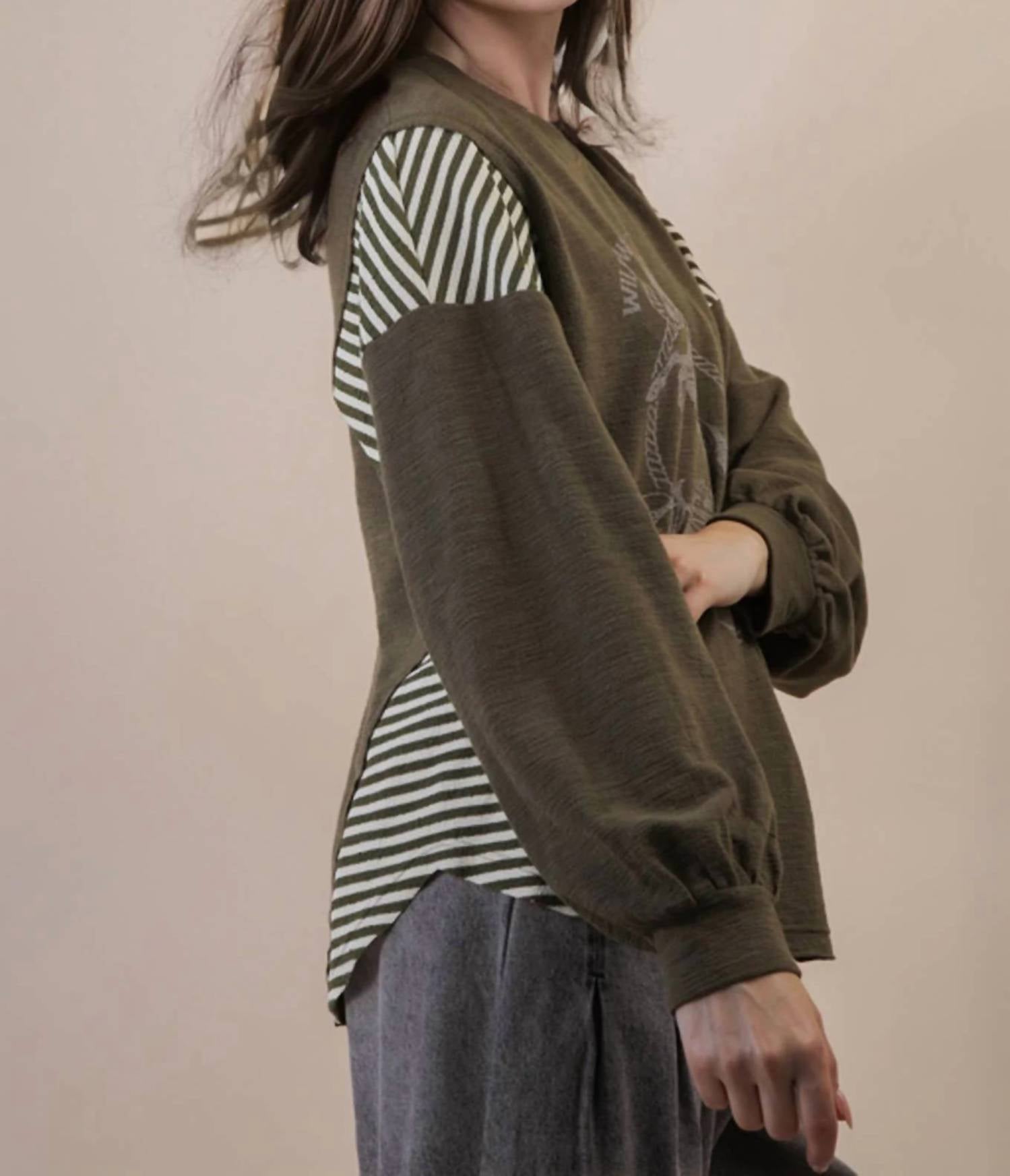 Very J - Wild West Cowgirls Western Graphic Knit Top