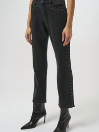 Joseph Ribkoff Classic Straight Leg Jeans in charcoal grey - women's jeans