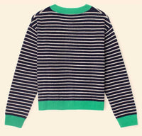 XIRENA Lillian Cardigan Sweater in navy stripe 1 - women's cardigan - view 4