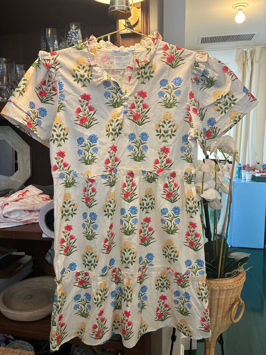 Victoria Dunn - Women's Flourish Pattern Midi Dress