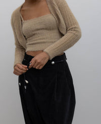 Collective - Fuzzy Bolero Cardigan Set
