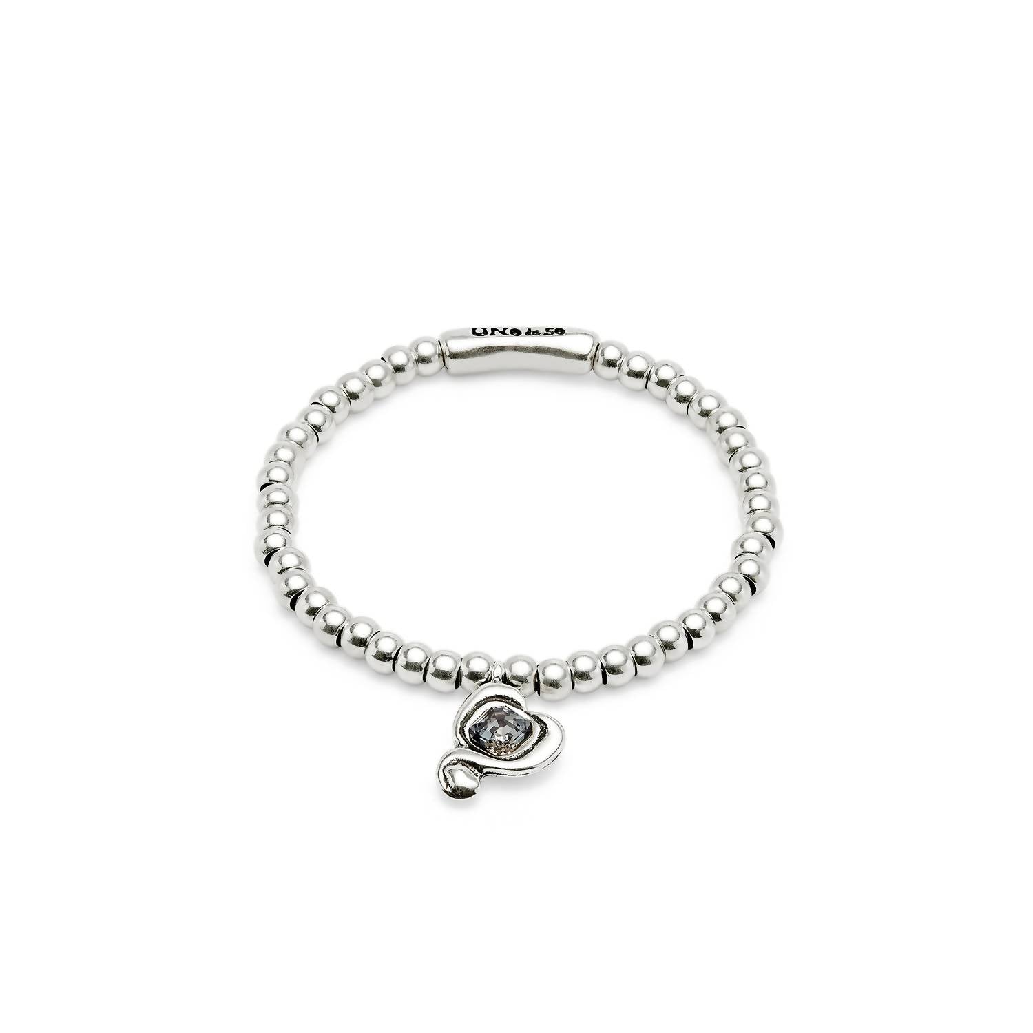 Unode50 - Women's Black Stone Bracelet