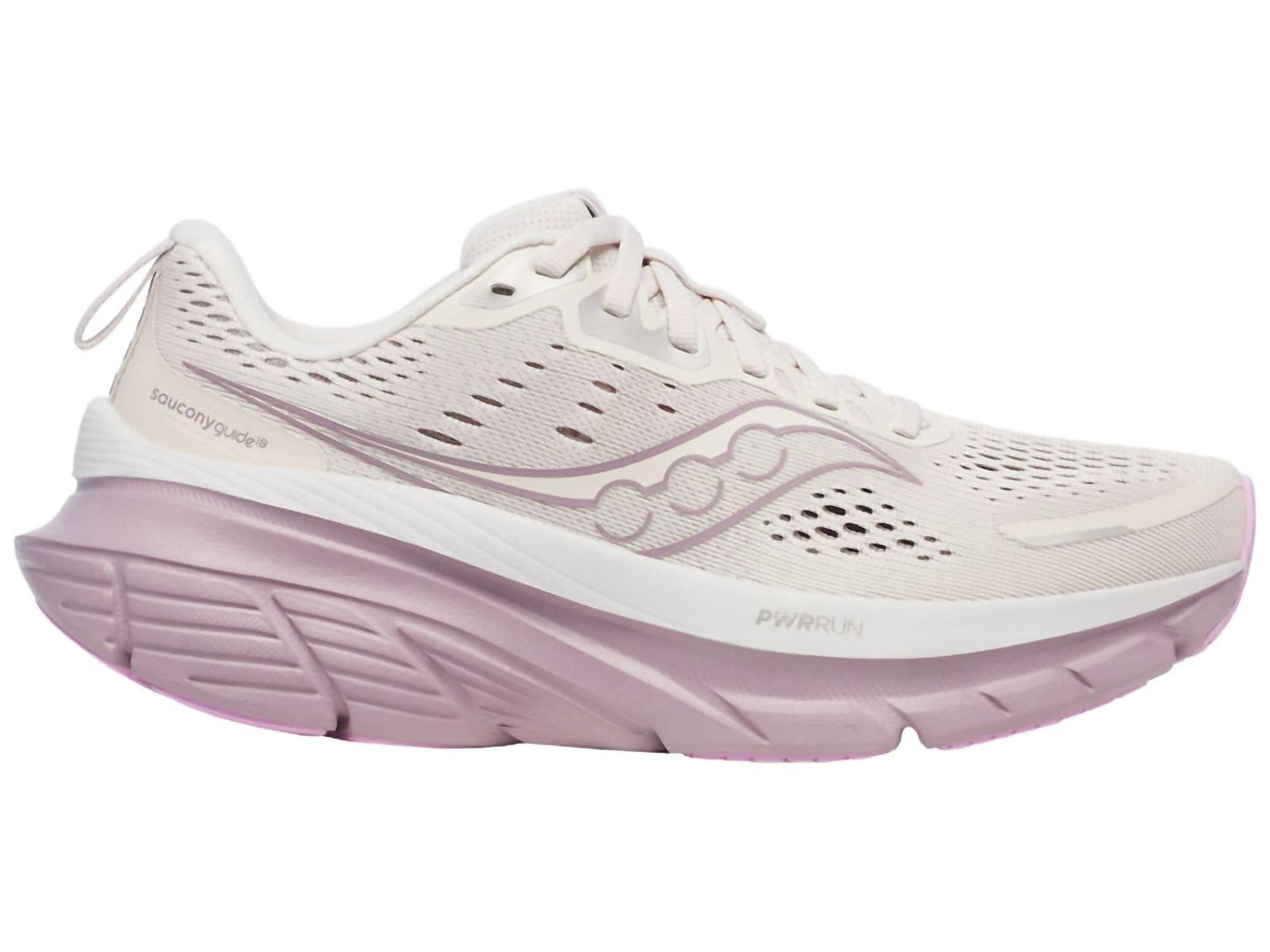 SAUCONY Women's Guide 18 Running Shoes in moon quail 1 - women's shoe