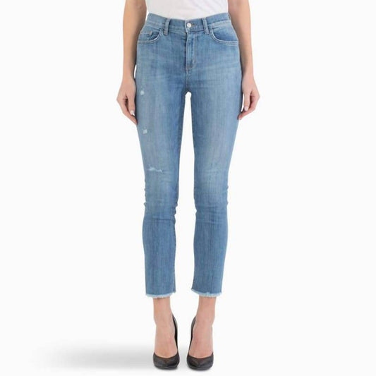 JACKIE HIGH RISE SLIM STRAIGHT CROP JEAN