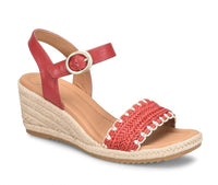 Sofft Women's Inez Wedge Sandals in red - women's sandal