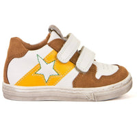 Froddo Girls Double Velcro Sneakers in white yellow - kids' sneaker - view 5