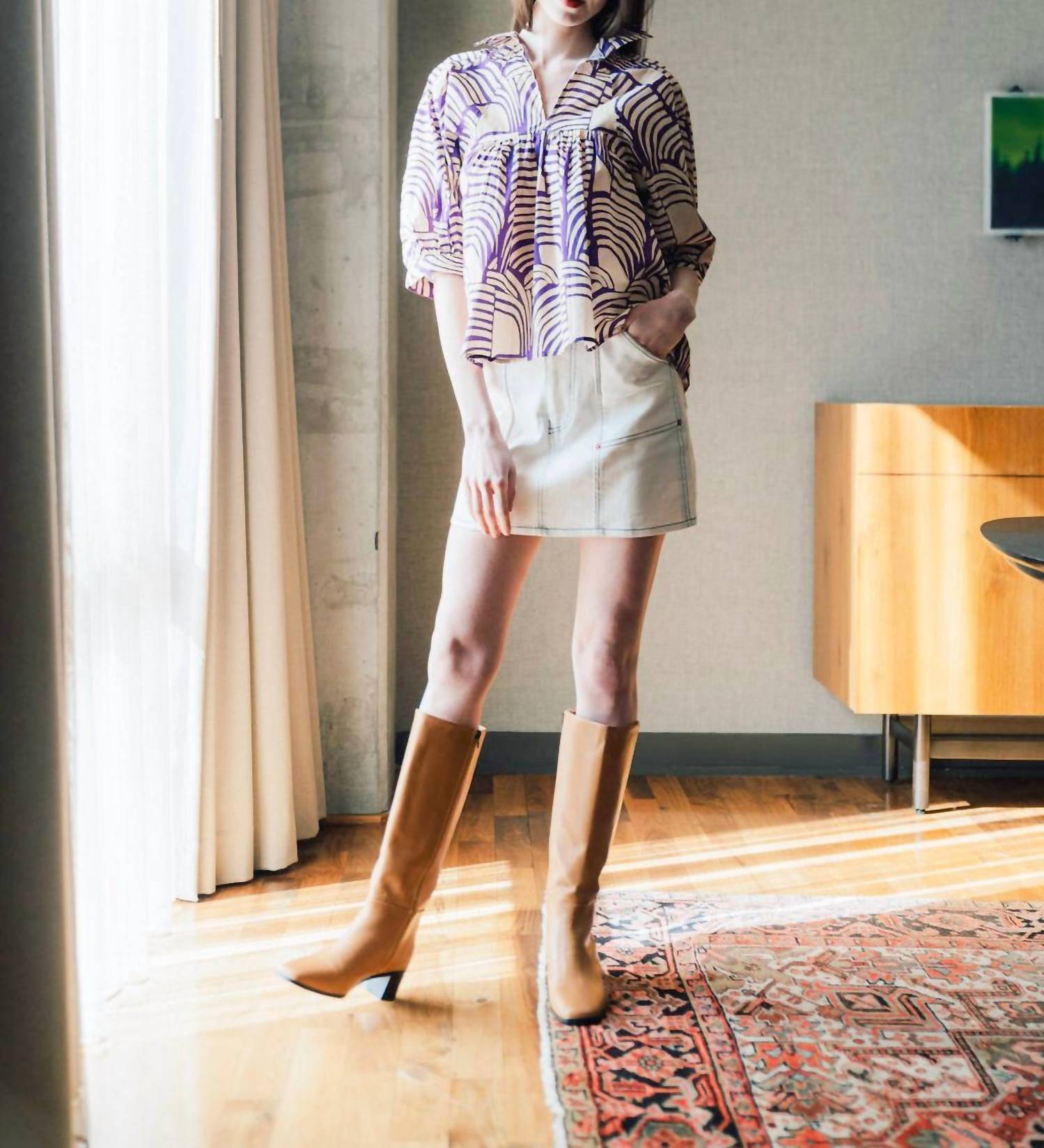 Never A Wallflower - Laura Collared Top
