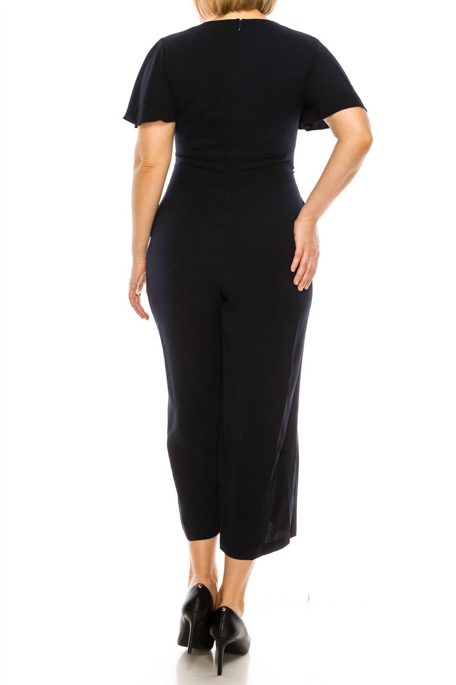 Peter Nygard - Short Flutter Sleeve Jumpsuit