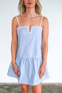 Day + Moon - Stitched Detailed Mini Dress
