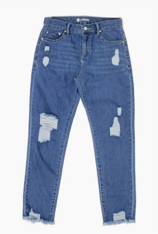 Tractr - Women's Destructed Weekender Jeans