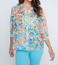 Renuar Bloom And Breeze Two-piece Set in ocean - women's sleepwear