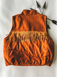 2FlyCo Eastwood Fringe Vest in saddle - women's jacket - view 4
