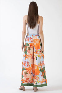 Celina Moon - Jana Wide Leg Print Pant