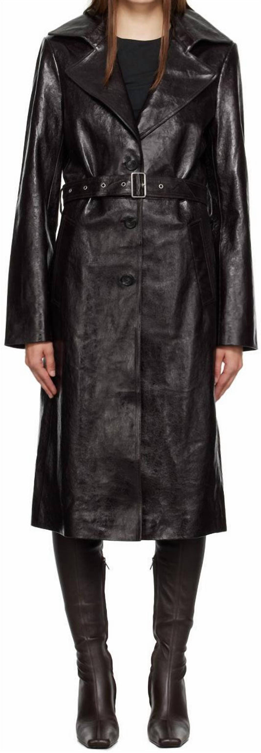 Helmut Lang - Leather Trench Coat