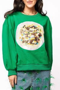 Queen Of Sparkles - Elf Spaghetti Long Sleeve Sweatshirt