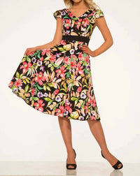 Orchid Bloom - Floral Swing Dress