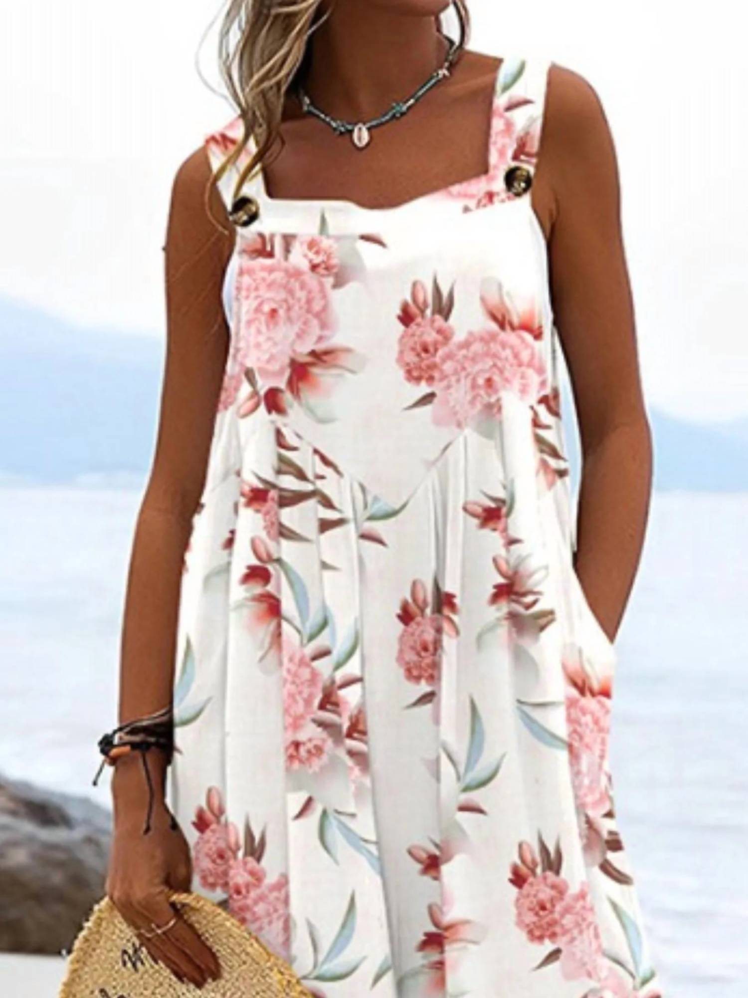 Trendsi - Full Size Floral Wide-Leg Overalls Plus Size