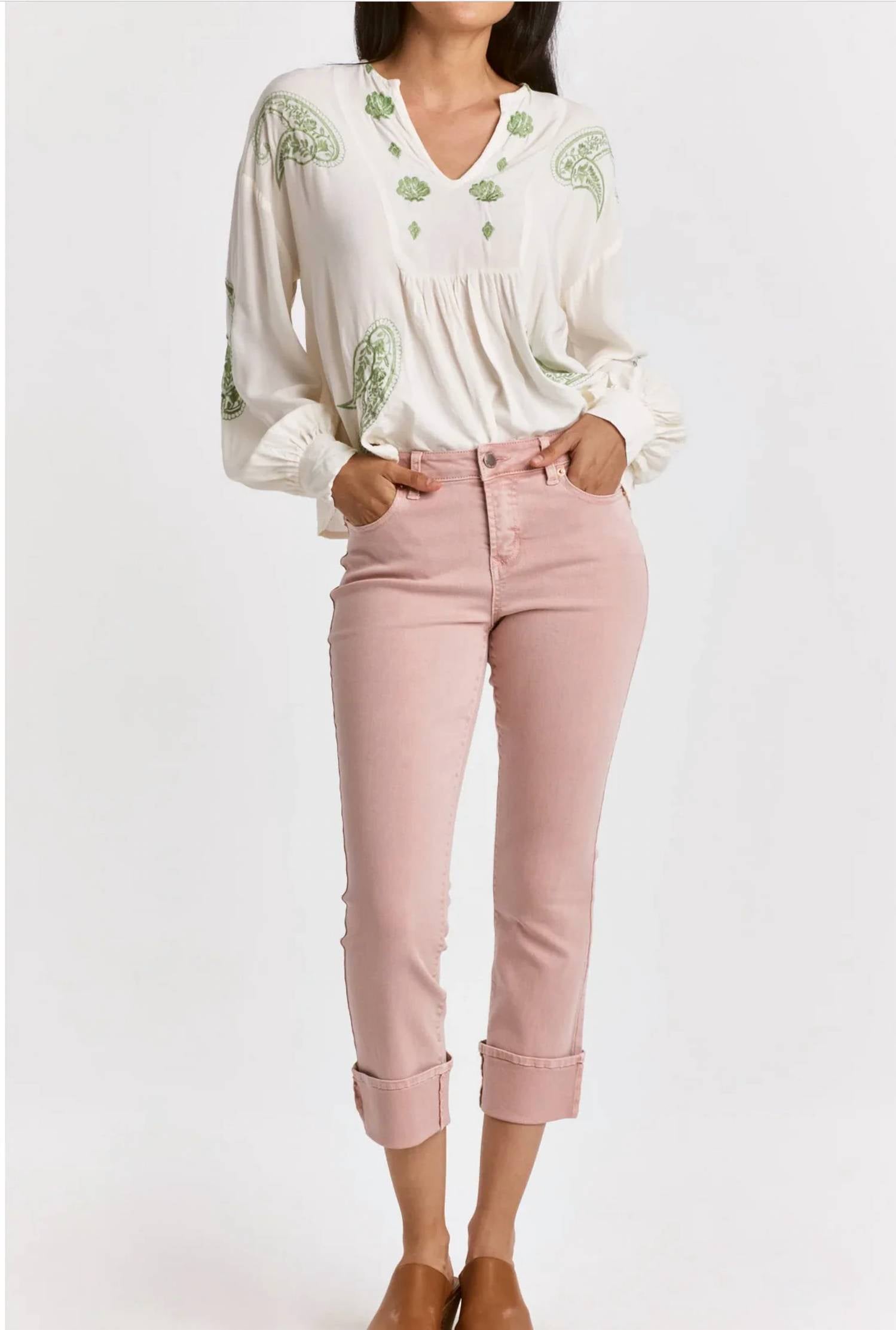 Dear John Denim - Blaire Cuffed Straight Jeans