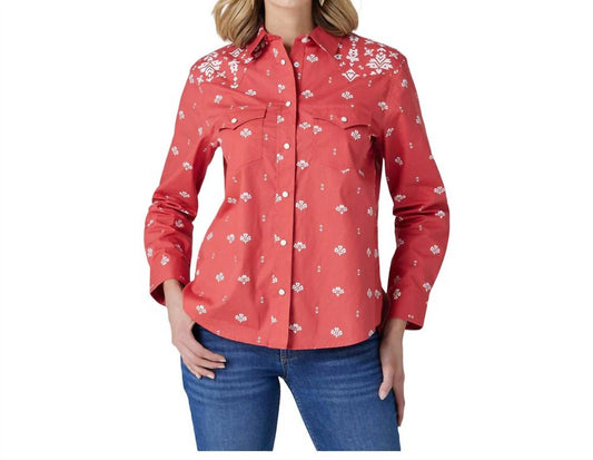 Wrangler - Women's Retro Western Snap Shirt