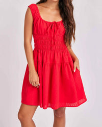 Sage The Label - Ariel Smocked Mini Dress