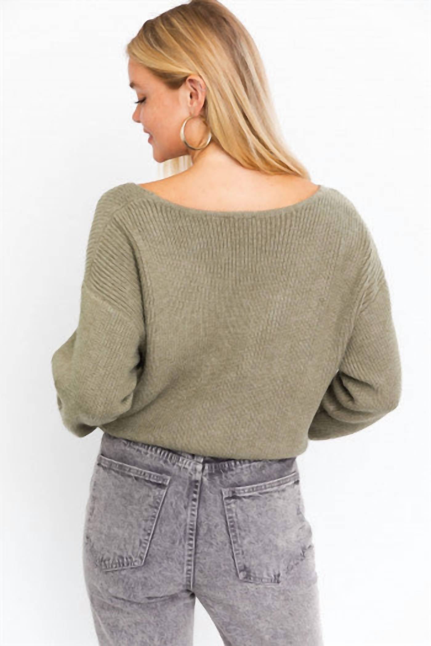Le Lis - Hold Me Close Twisted Sweater Top