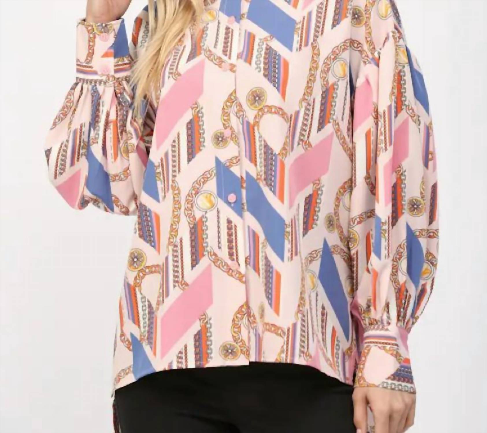 Fate Fully Focused Button Down Shirt in pink - women's shirt