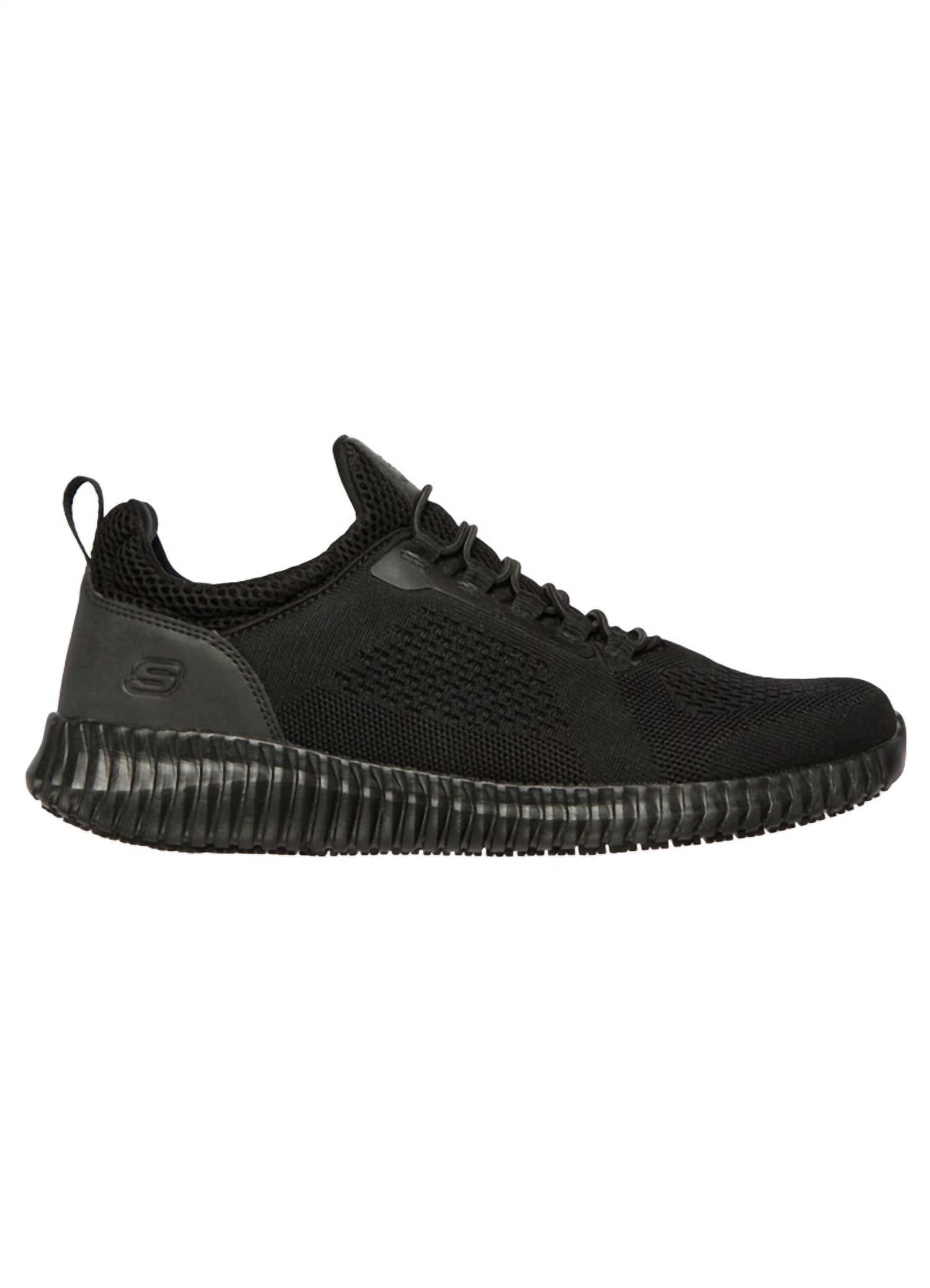 Skechers Men's Cessnock Sneakers in solid black - men's sneaker