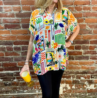 Shana Apparel - Fruits Short Sleeve Camp Shirt