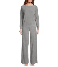 Barefoot Dreams - Jersey Pullover & Wide-leg Pant Lounge Set