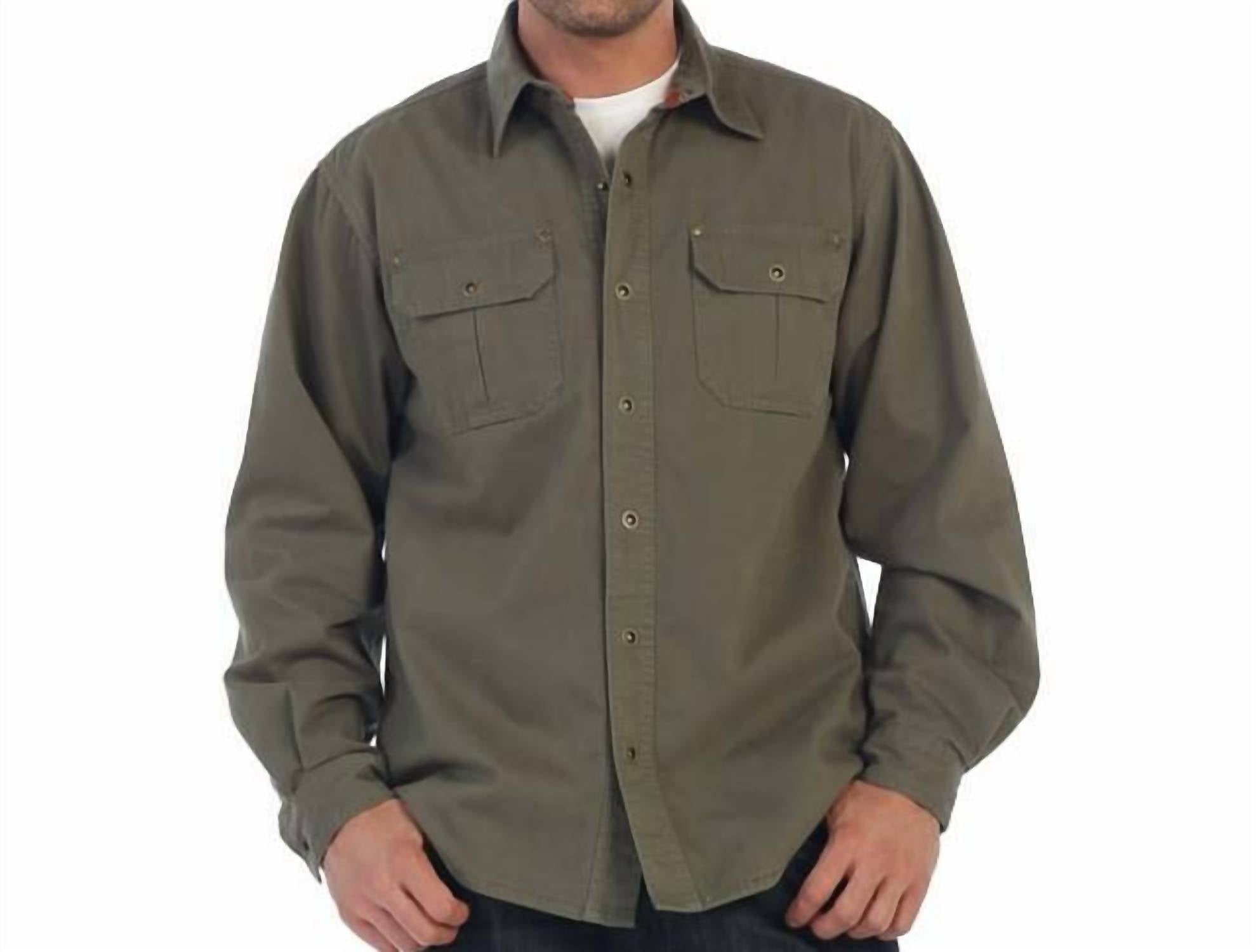 Magen Kids - Twill Shirt Jacket With Flannel Lining