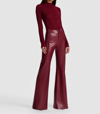 Alice + Olivia - Lanie Pointelle Long Sleeve Mock Neck Top