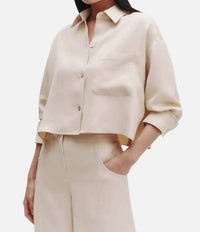 Twp - Soon To Be Ex Cropped Button-up Shirt