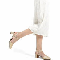 Mysoft - Women's Pointy Toe Ankle Strap Heels