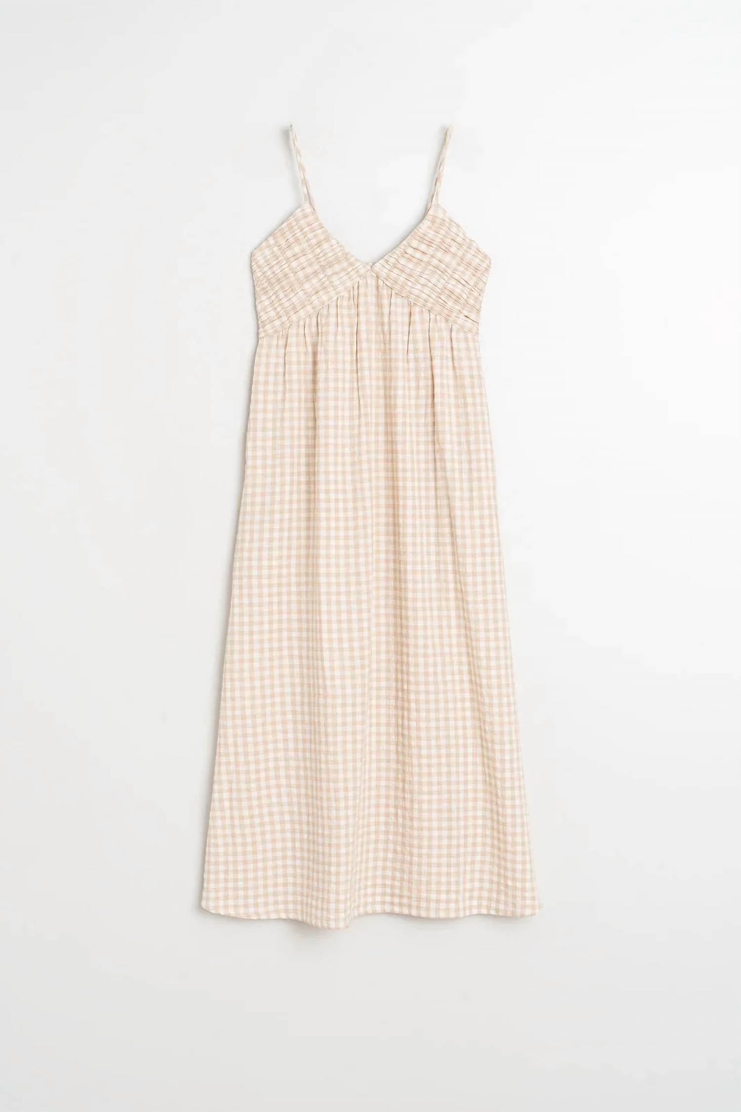 Indi & Cold - Gingham Strap Dress