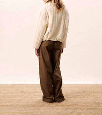 FRNCH Niara Quilted Jacket in creme - women's jacket - alternate view