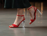 Carrano - Women's Sky Clear Heel Patent Leather Sandal