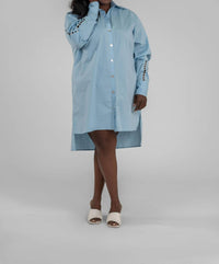 Adriana Contreras - Blouse Tunic Mini Dress - Plus