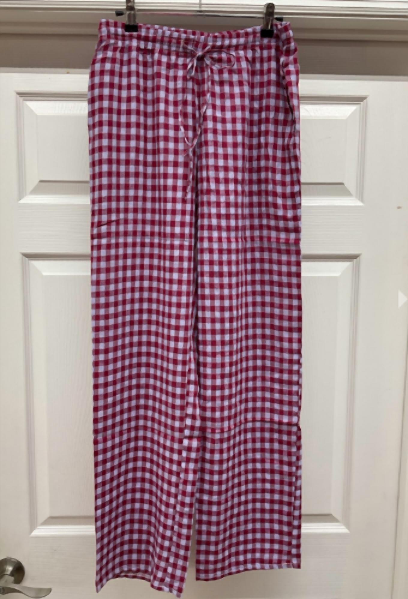 Things Between Bowie Gingham Pants in raspberry - women's pants - view 4