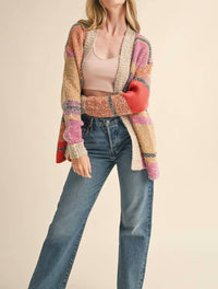 &Merci - Oversized Colorblock Cardigan