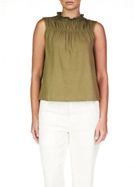 Sanctuary - Sleeveless Shirred Top